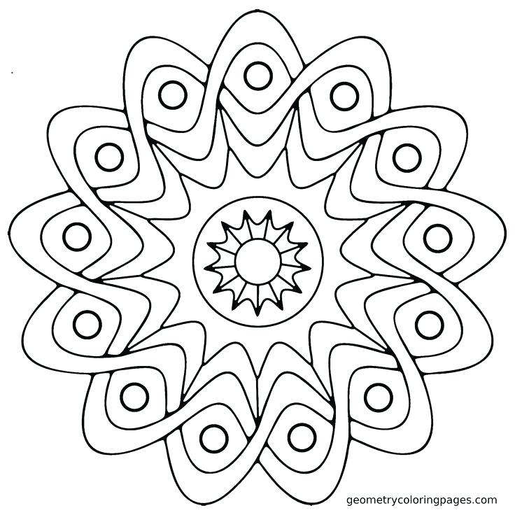 736x736 Geometric Coloring Pages Free Geometric Coloring Pages Best