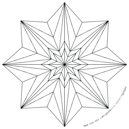 520x520 Free Geometric Coloring Pages For Adults Shippa.co
