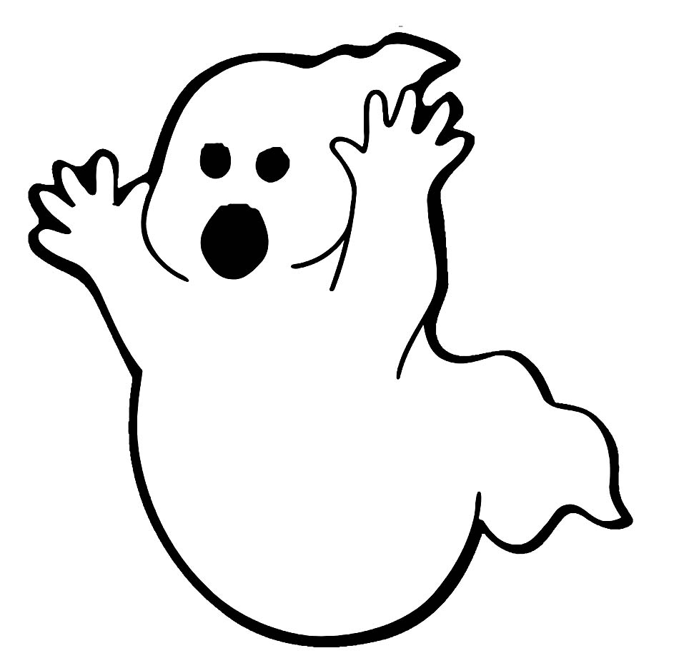 950x929 Cool Scary Ghost Coloring Pages Free Book Best
