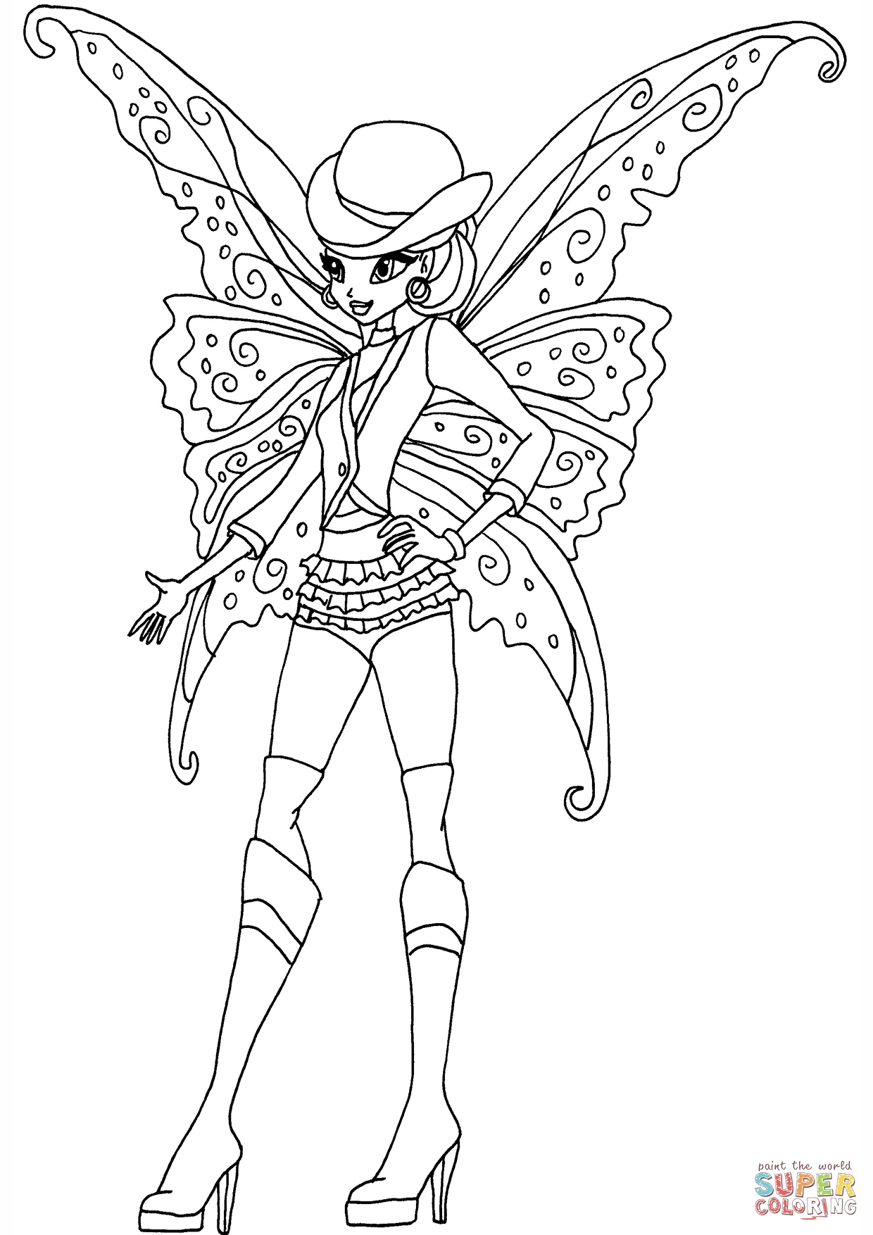 1240x1754 Best Gothic Fairy Coloring Page Printable Adult Goth For Styles