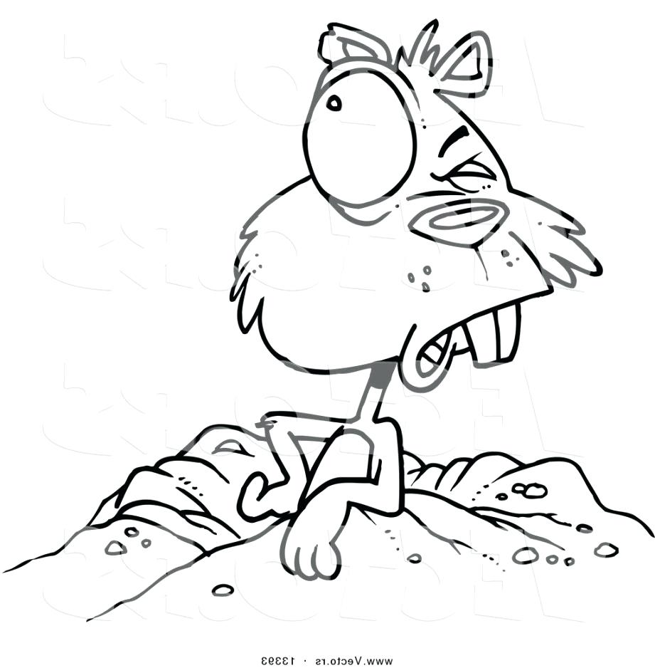 921x938 Coloring Pages ~ Groundhog Coloring Pages Small Page Day 2016 Free
