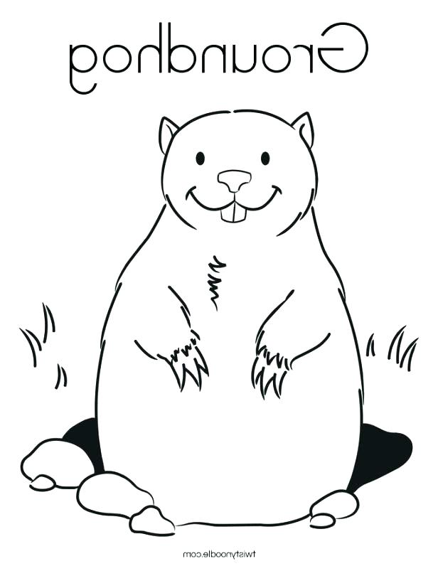 616x796 Coloring Pages Groundhog Coloring Pages Angry Ground Hog To Medium