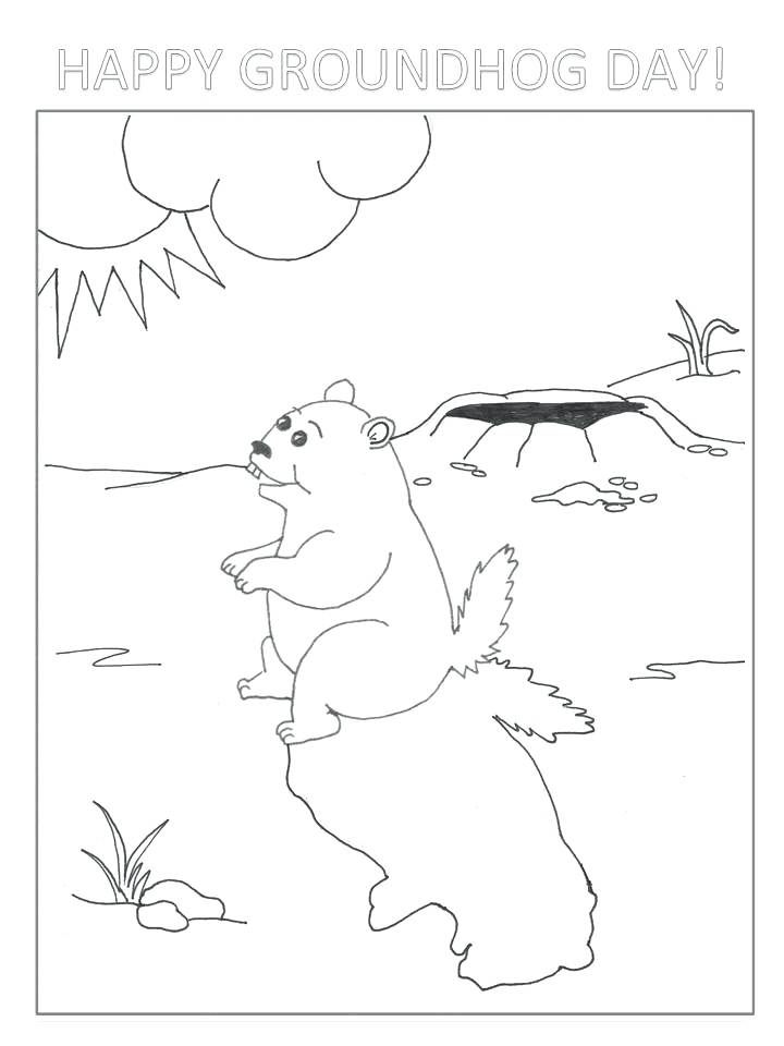 720x960 Count Groundhogs Coloring Page Twisty Noodle Count
