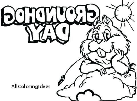 480x354 Ground Hog Coloring Pages Ground Hog Coloring Pages Groundhog Day