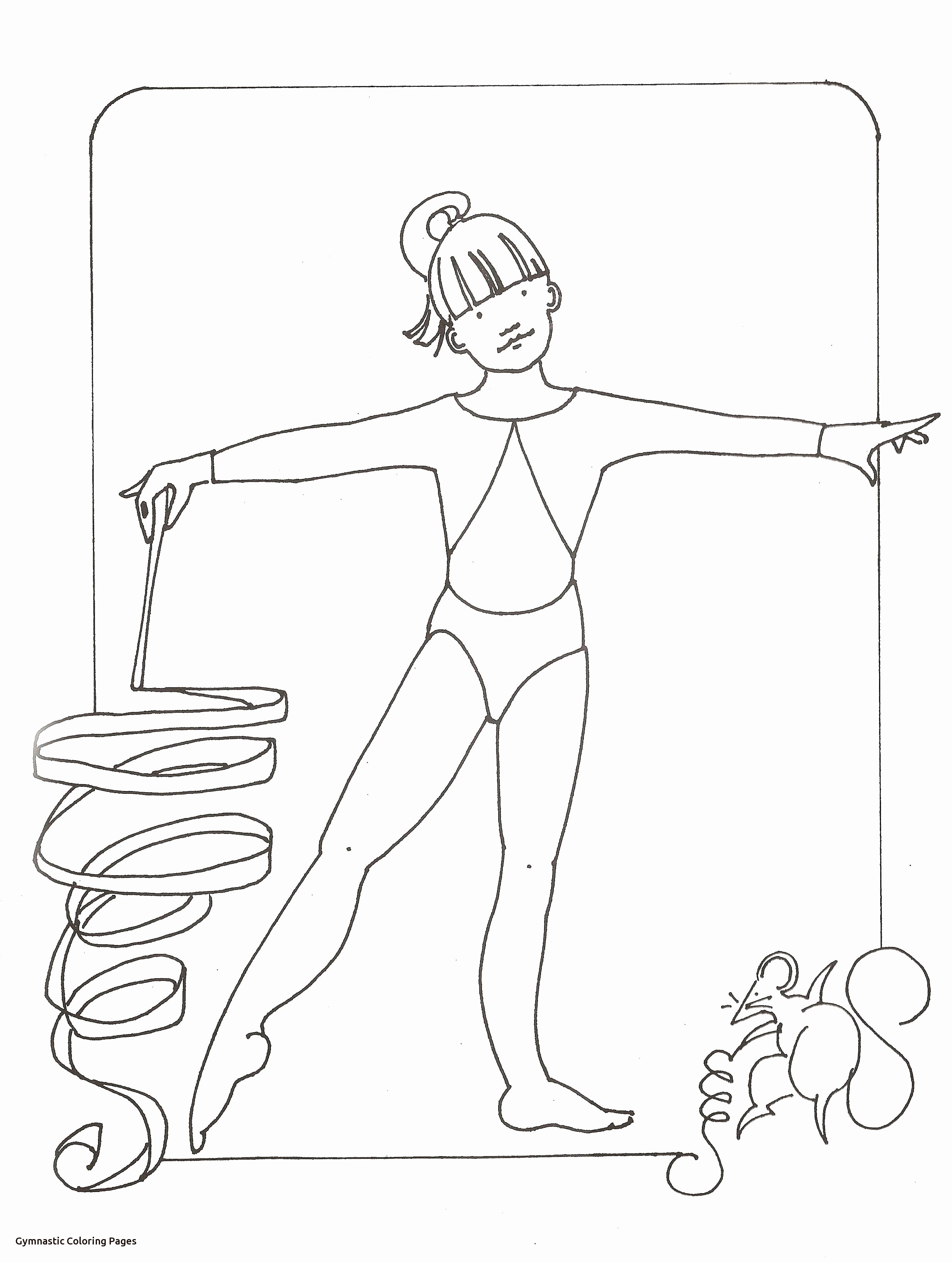 Free Gymnastics Coloring Pages