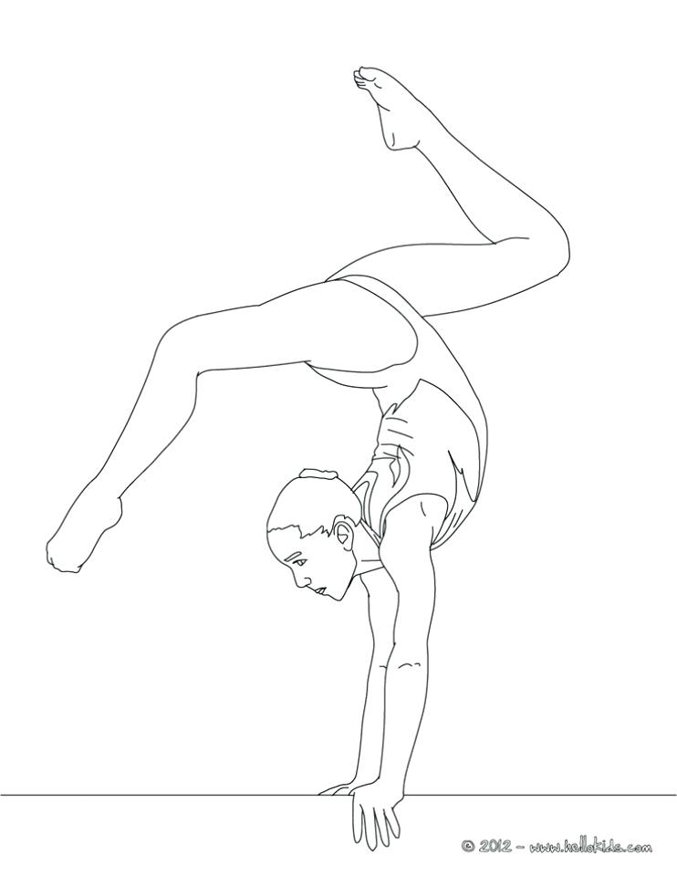 742x960 Gymnastics Coloring Page Free Gymnastics Coloring Pages Preschool