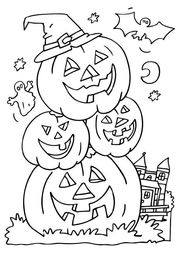 616x872 Free Printable Halloween Coloring Pages For Kids