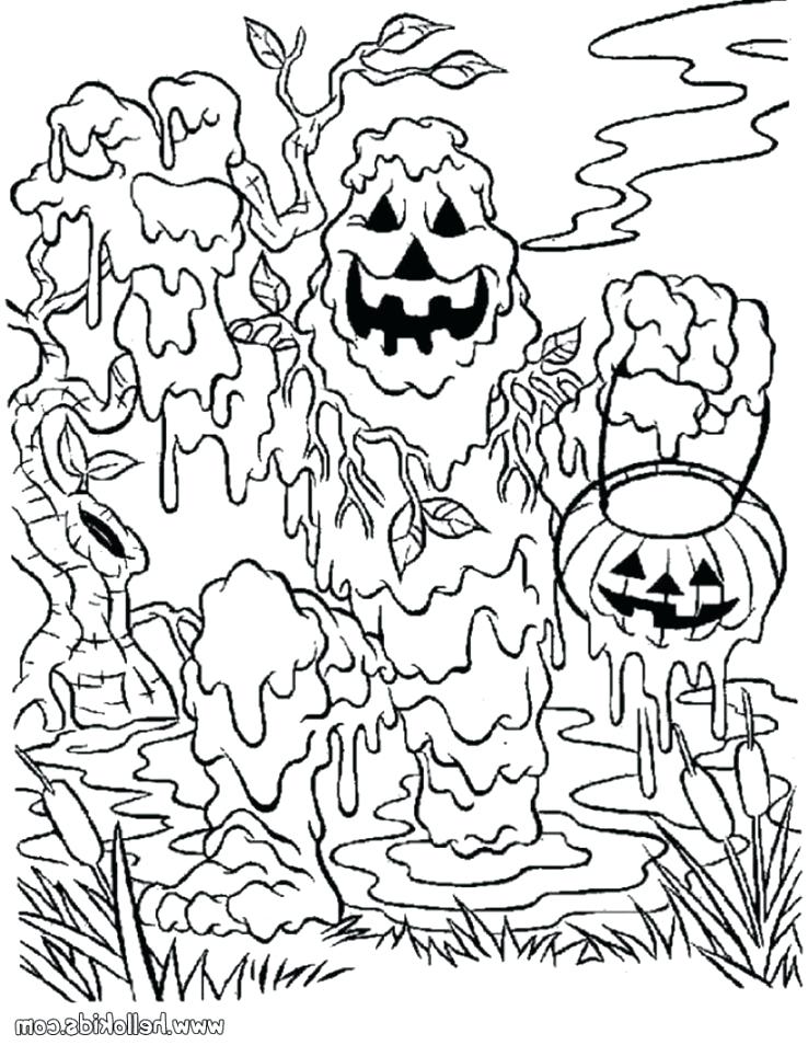 738x954 Printable Halloween Coloring Page Scary Coloring Pages Coloring