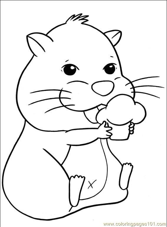 Free Hamster Coloring Pages