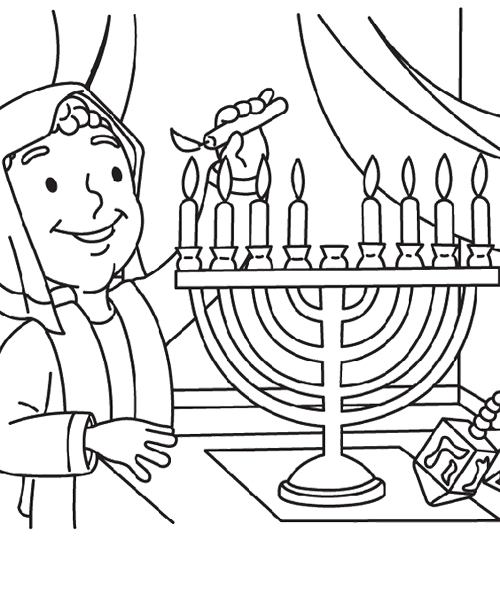 500x589 Hanukkah Coloring Pages Free Coloring Pages For Kids (16