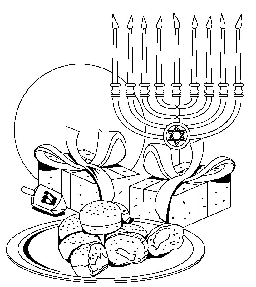 820x918 Chanuka Coloring Page Hanukkah Amp Yeshua Hanukkah