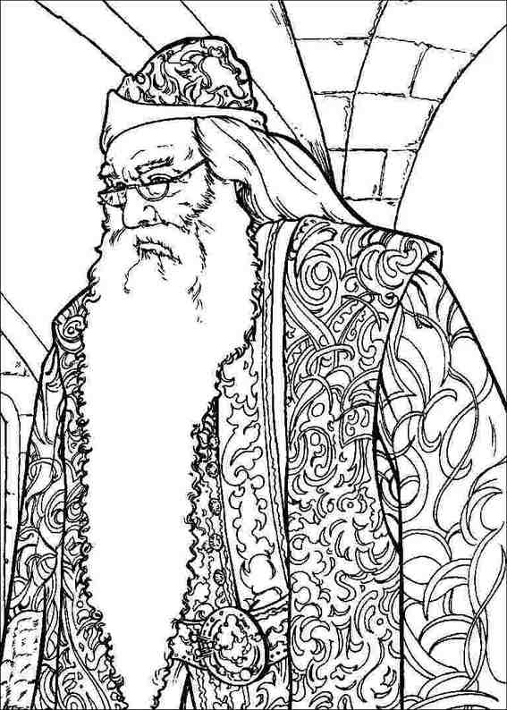 567x794 Best Dumbledore Harry Potter Coloring Pages Free 2584 Printable