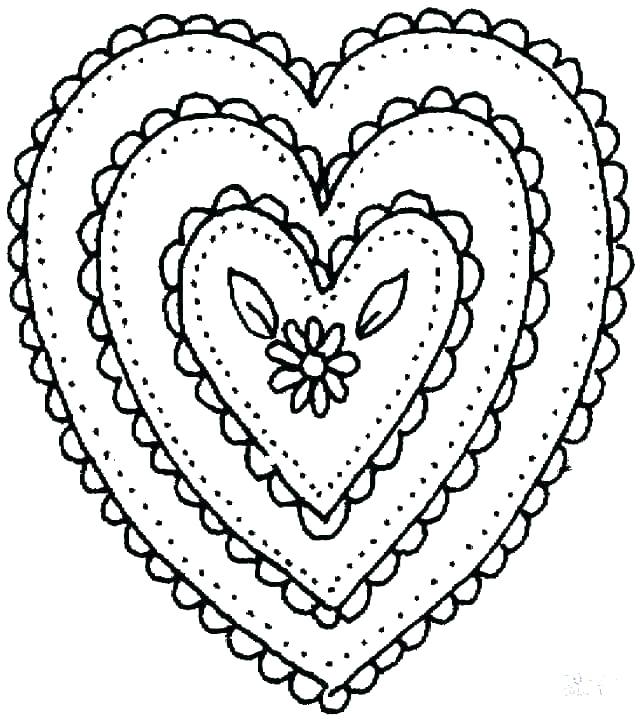 640x720 Heart Coloring Page Free Printable Heart Coloring Pages Best Free
