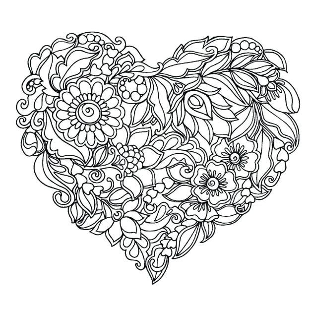 625x625 Love Coloring Pages For Adults Awesome Heart Coloring Page Image
