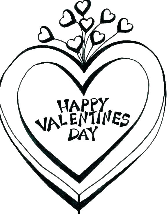 580x737 Printable Heart Coloring Pages Printable Heart Coloring Pages Cute