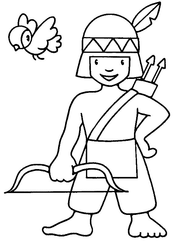 Free Indian Coloring Pages