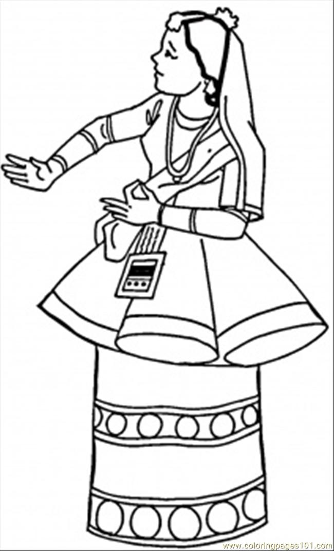 650x1073 Free Indian Coloring Pages 465929