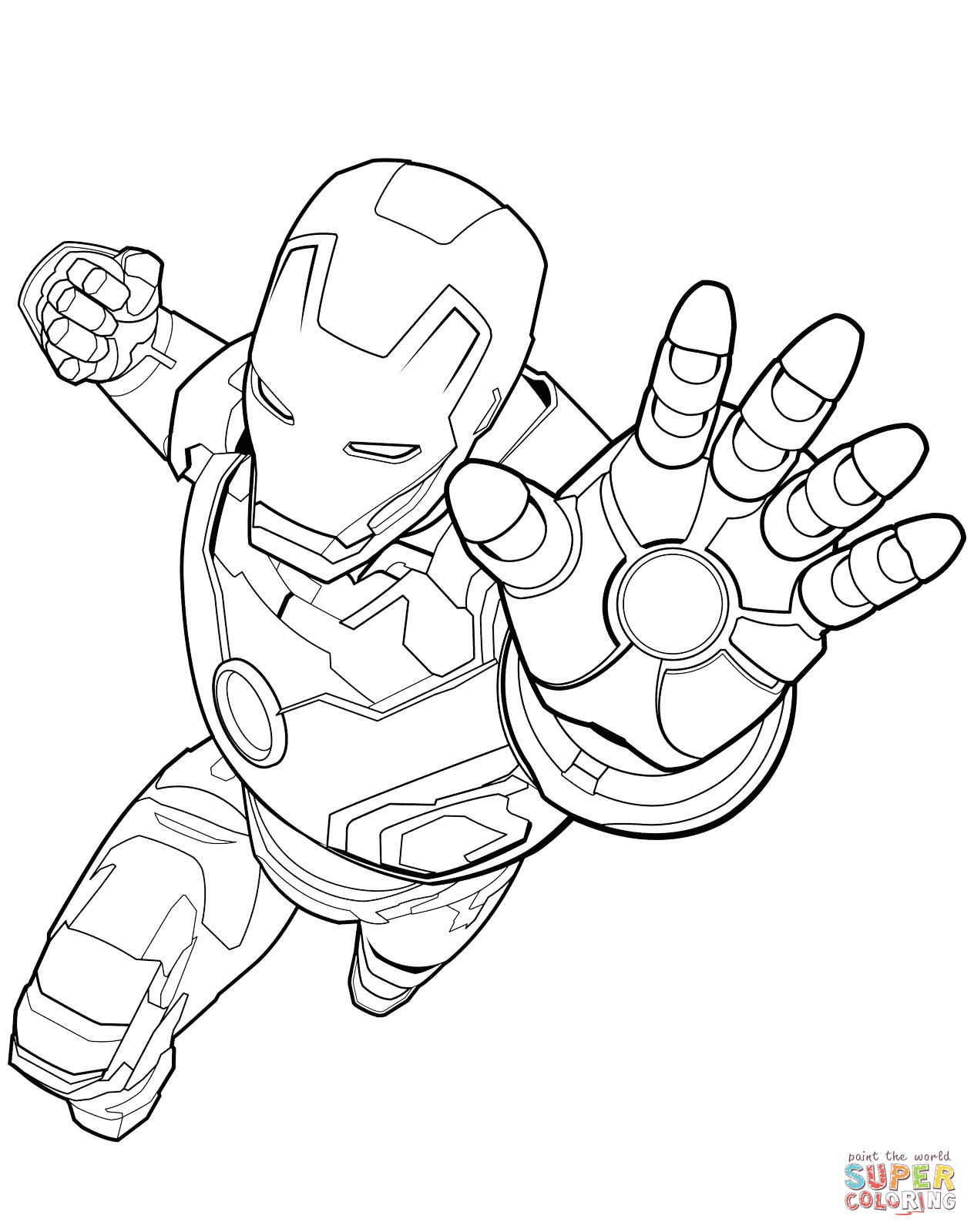 Free Iron Man Coloring Pages