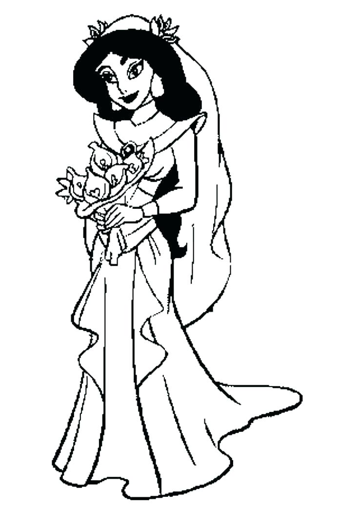 736x1041 Princess Jasmine Coloring Pages Drawing Inspiration Coloring Pages
