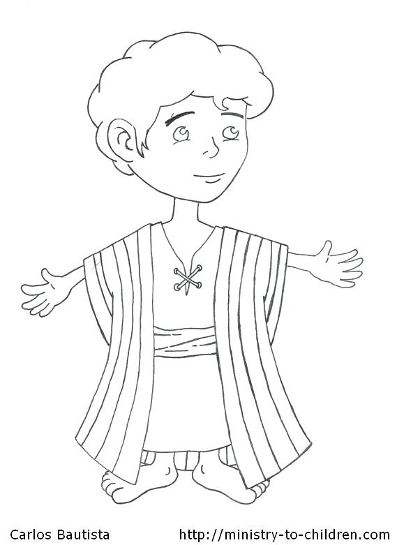 569x781 Free Printable Bible Coloring Pages Joseph And The Coat Of Many