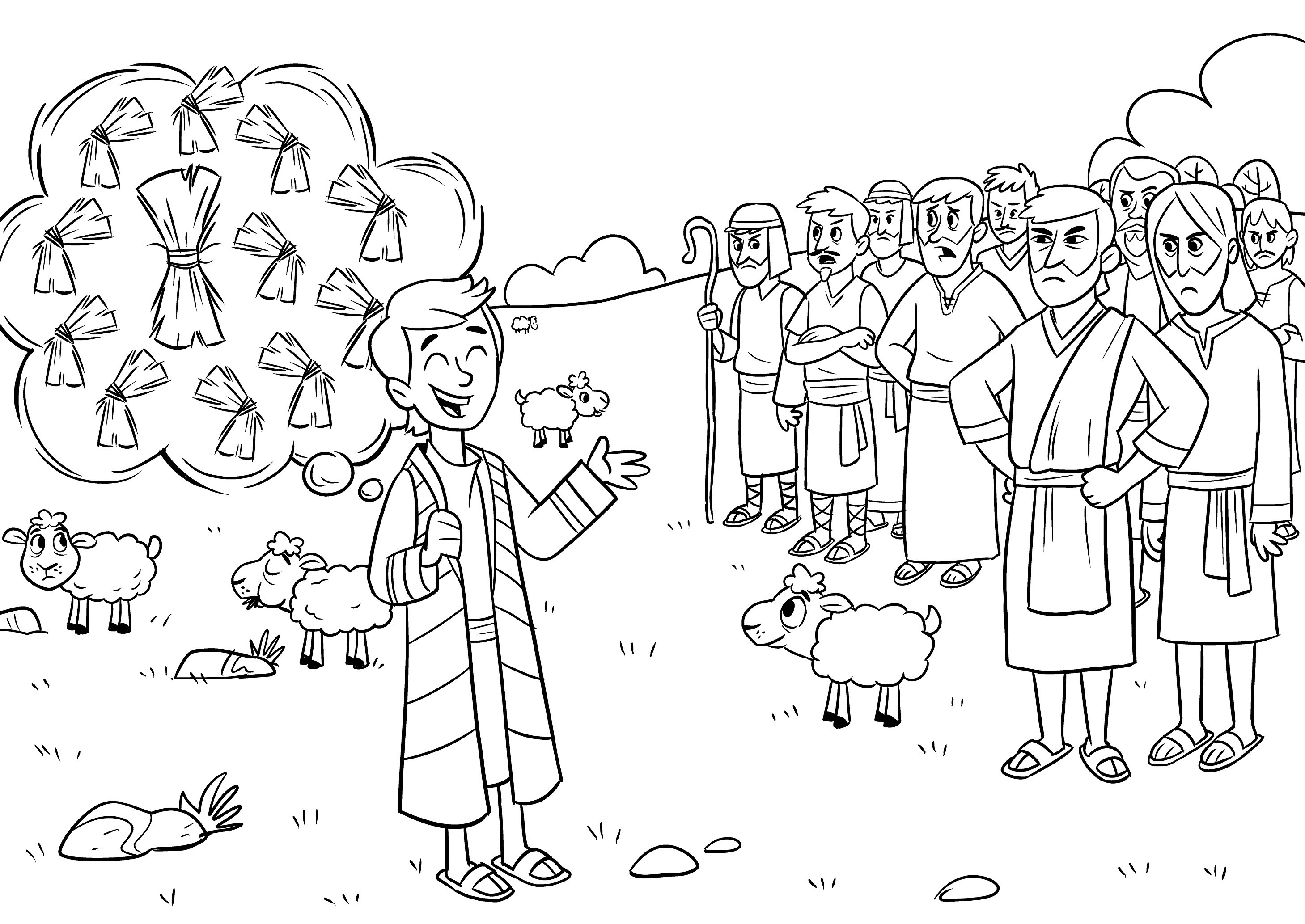 2918x2067 Joseph Coloring Pages Fresh Joseph Sold Into Slavery Coloring