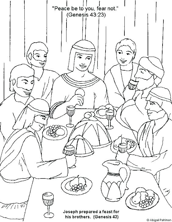 564x729 St Joseph Coloring Page Sold By His Brothers Coloring Page Google