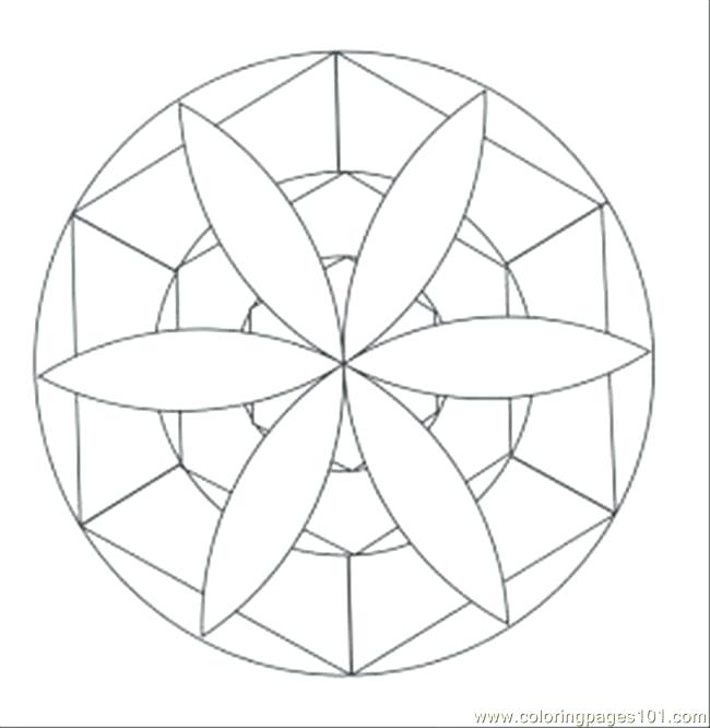 650x666 Kaleidoscope Coloring Pages Breathtaking Kaleidoscope Coloring