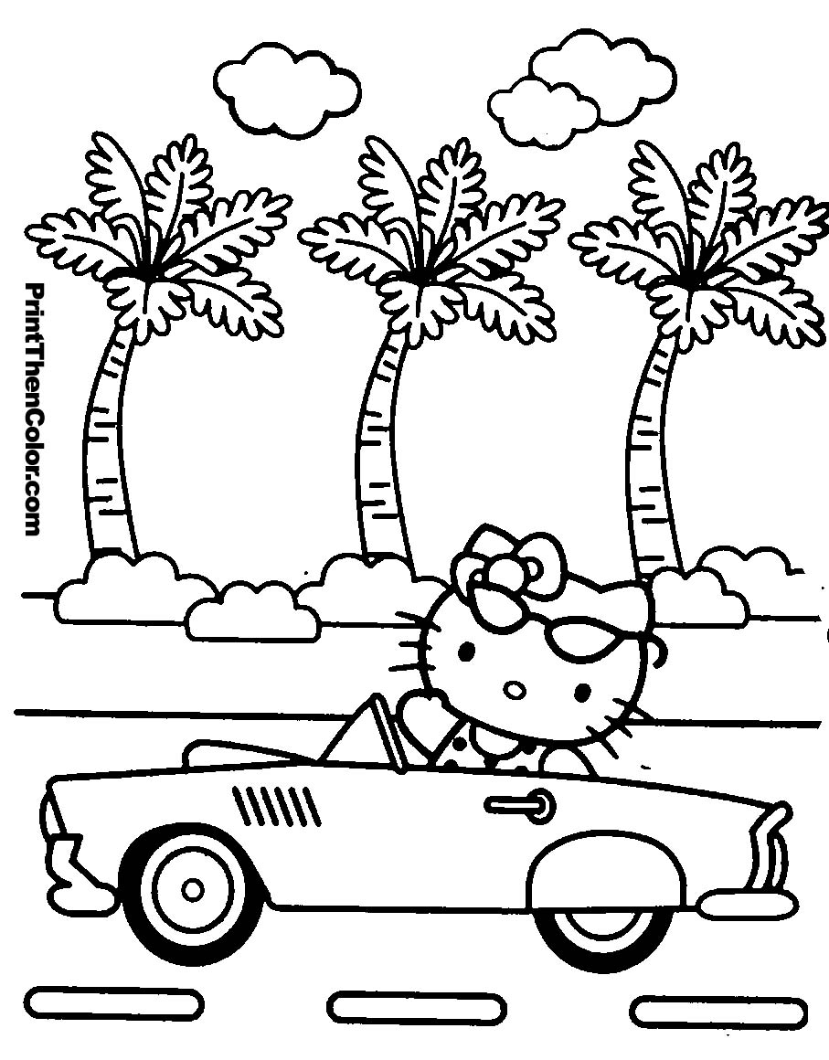 907x1160 Free Printable Hello Kitty Coloring Pages 2577
