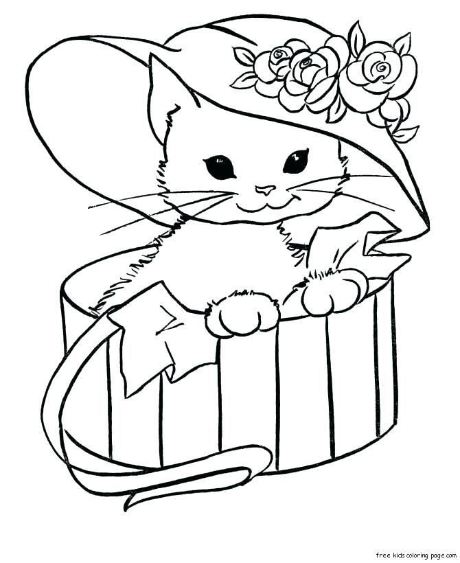 670x820 Kitty Coloring Pages Kitty Cat Coloring Pages 9 Free Hello Kitty
