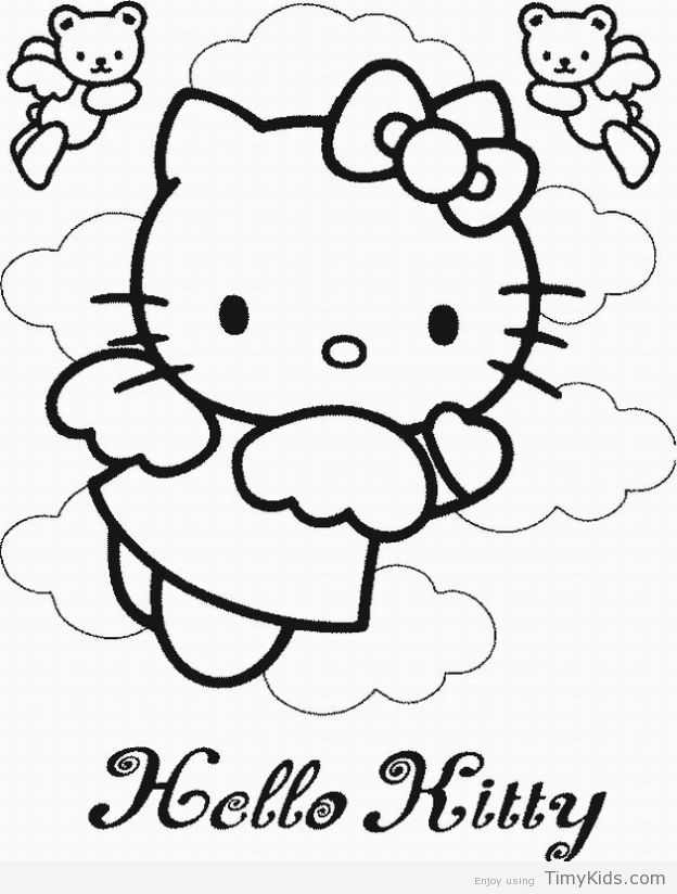 624x824 Free Hello Kitty Coloring Pages Timykids
