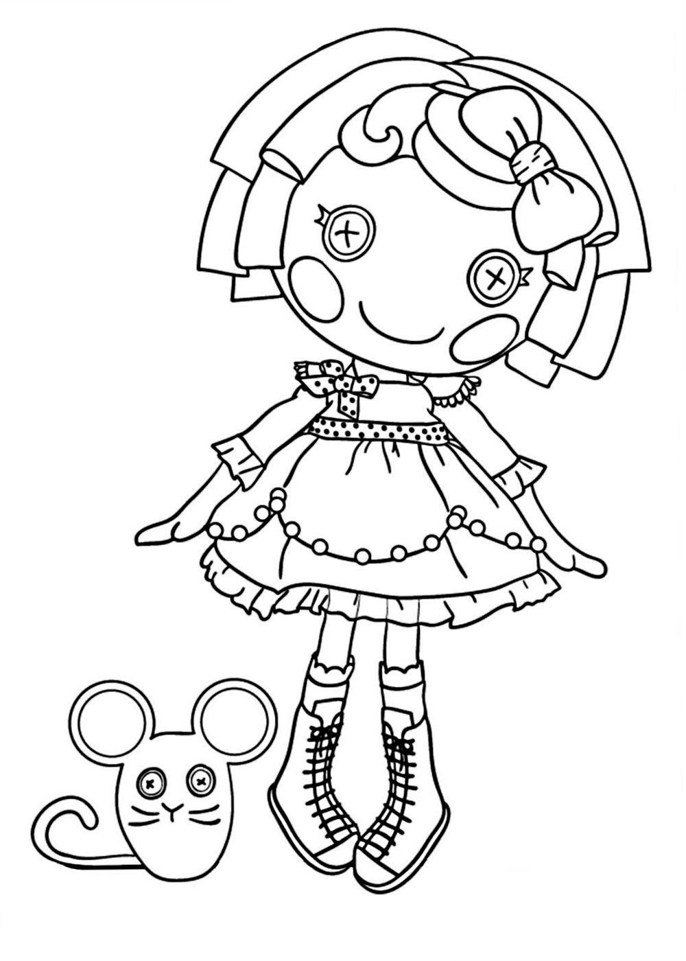 1000x1400 Lalaloopsy Coloring Pages New Lalaloopsy Bubbly Mermaid Coloring