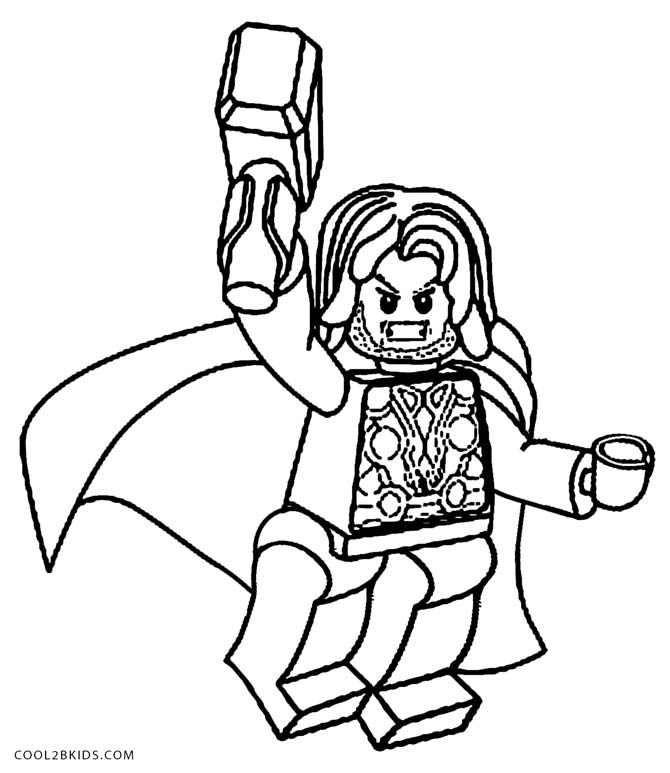 670x773 Printable Thor Coloring Pages For Kids Cool2bkids