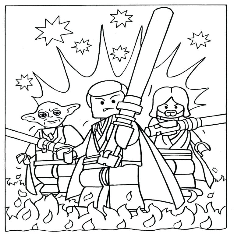 768x768 Pagina Para Colorear De Lego Star Wars Star Wars Coloring Pages