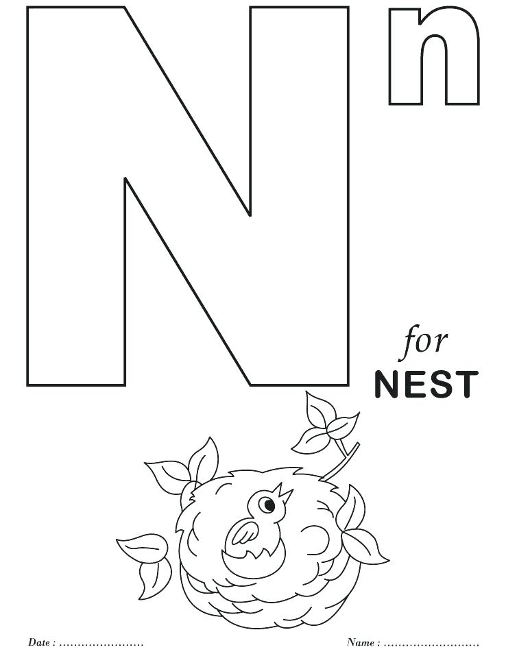 738x954 Letter Coloring Pages Free Printable Alphabet Coloring Pages Free
