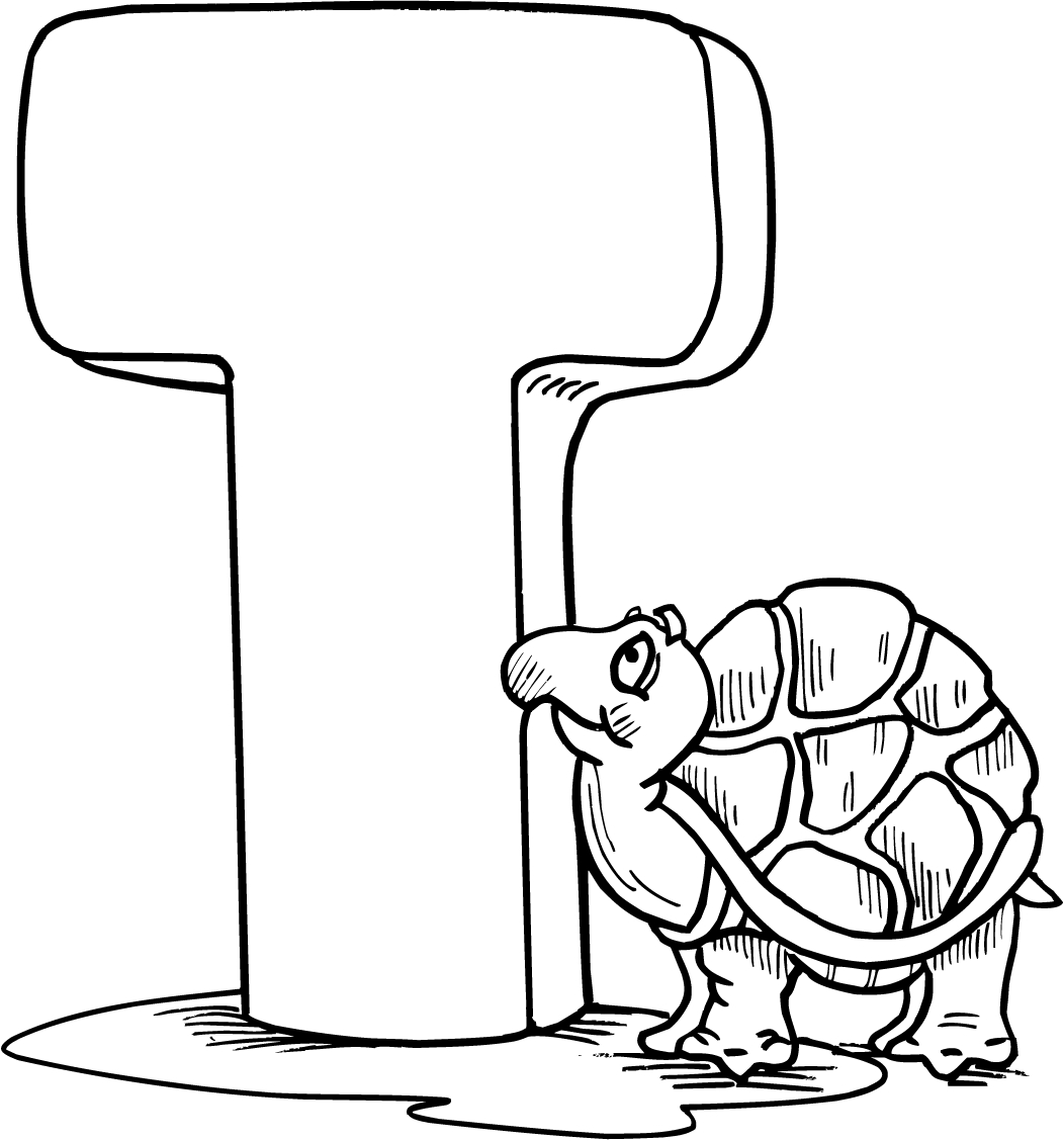1052x1128 Letter T Coloring Pages To Download And Print For Free