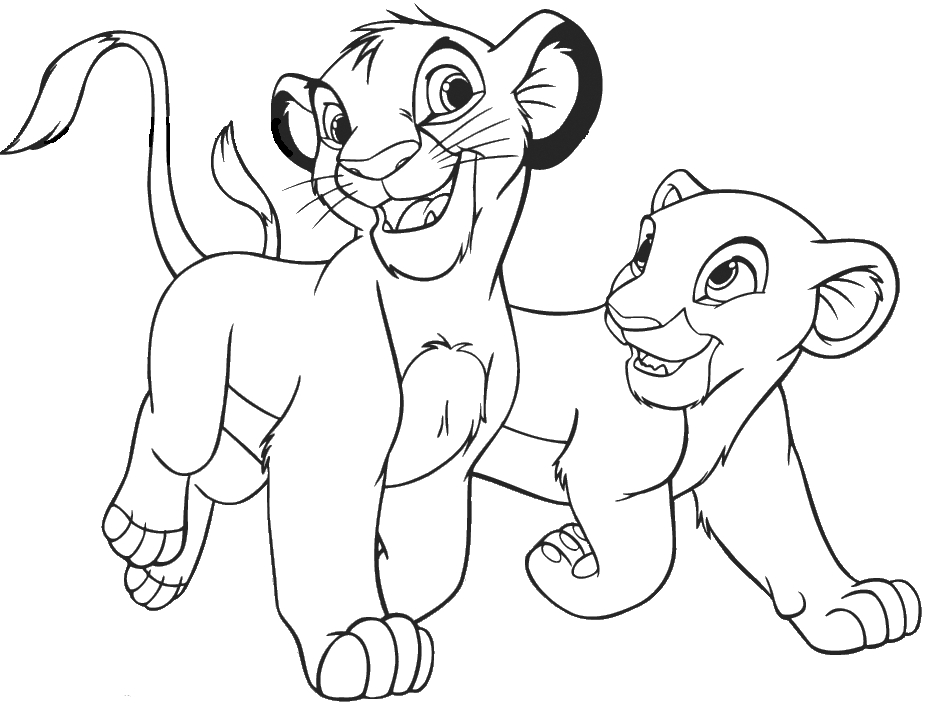 935x707 The Lion King Coloring Pages Free Download