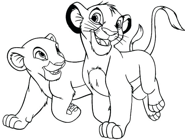 600x454 Free Printable Lion Coloring Pages And Mud Bath The Lion King