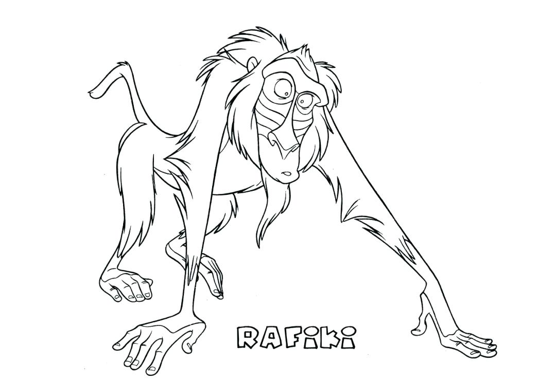1043x737 Lion King Coloring Pages Free Sea Page Printable Animals Color