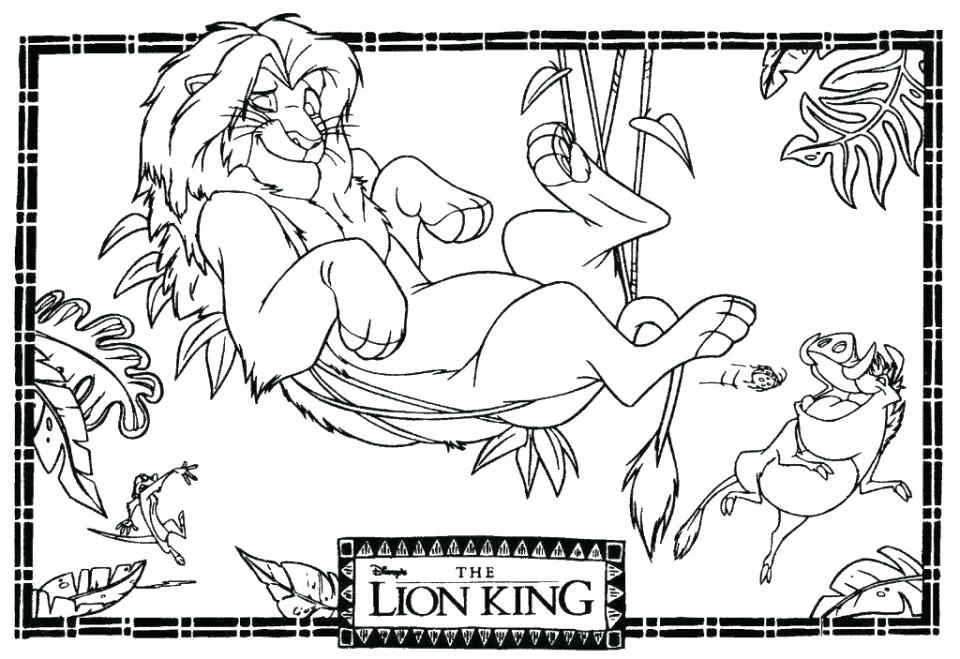 960x659 Free Lion King Coloring Pages Lion King Coloring Pages Free