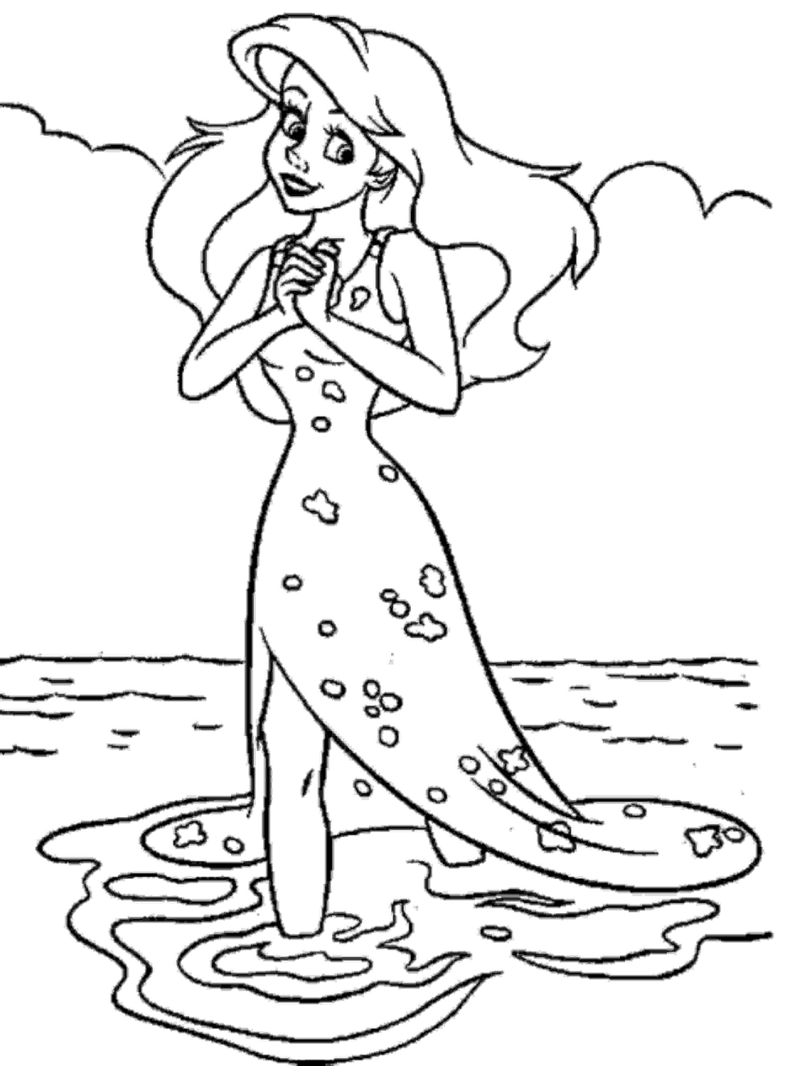 2551x3463 Best Ariel Mermaid Coloring Pages Free 1348 Printable Coloringace
