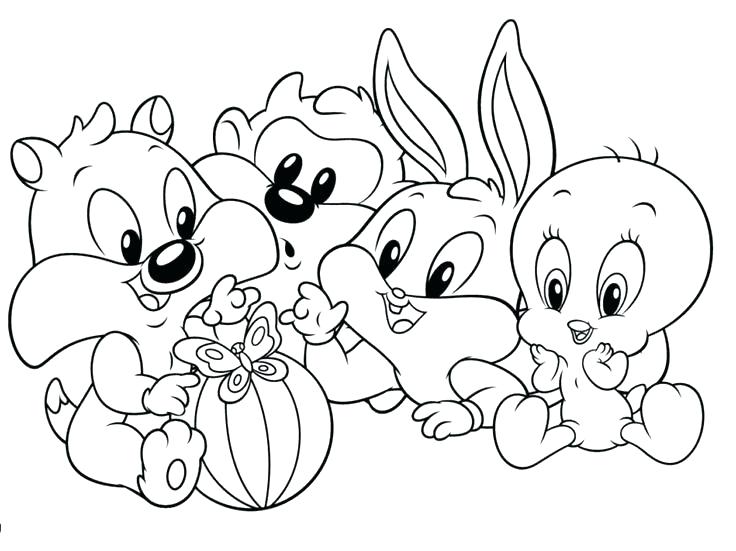 736x551 Looney Tunes Printable Coloring Pages Free Printable Tunes