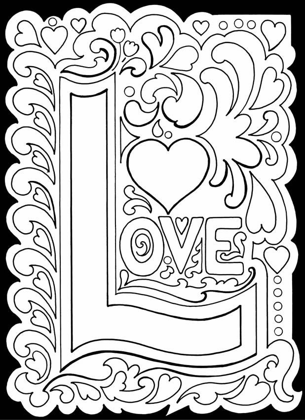 618x850 Free Printable Love Coloring Pages Free Coloring Pages For Adults