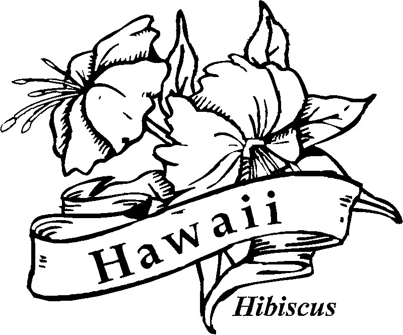 Free Luau Coloring Pages