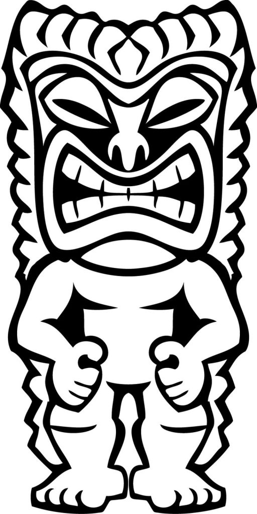 512x1024 Luau Coloring Pages General Free Hawaiian Party High Quality