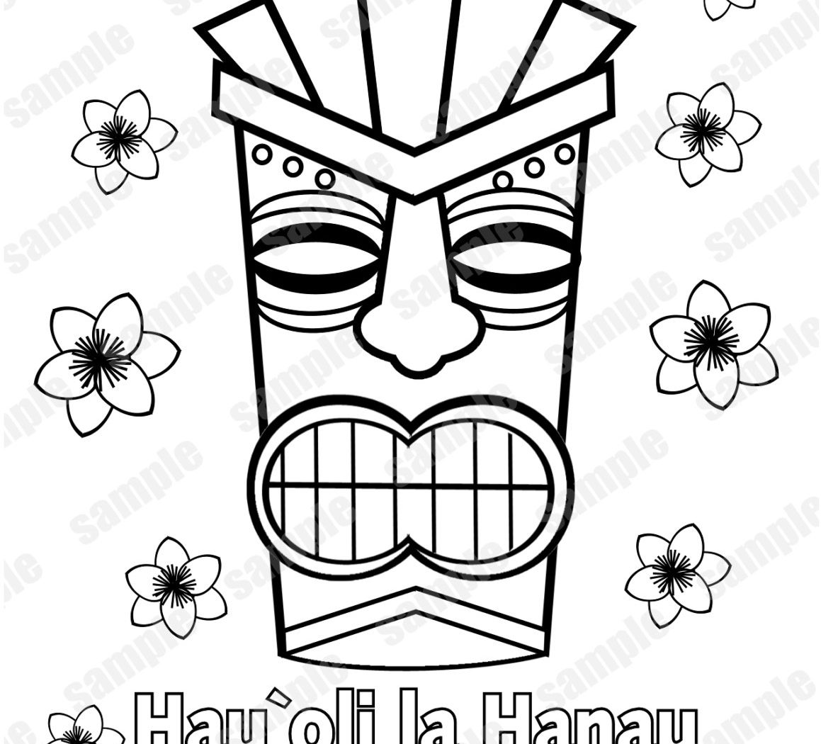 1159x1050 Tiki Coloring Pages Wallpapers Lobaedesign Luau General Pictures