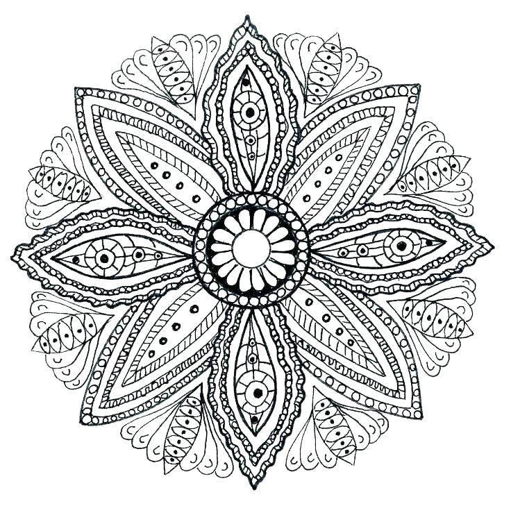 736x729 Easy Mandala Coloring Pages Selection Free Coloring Pages Easy