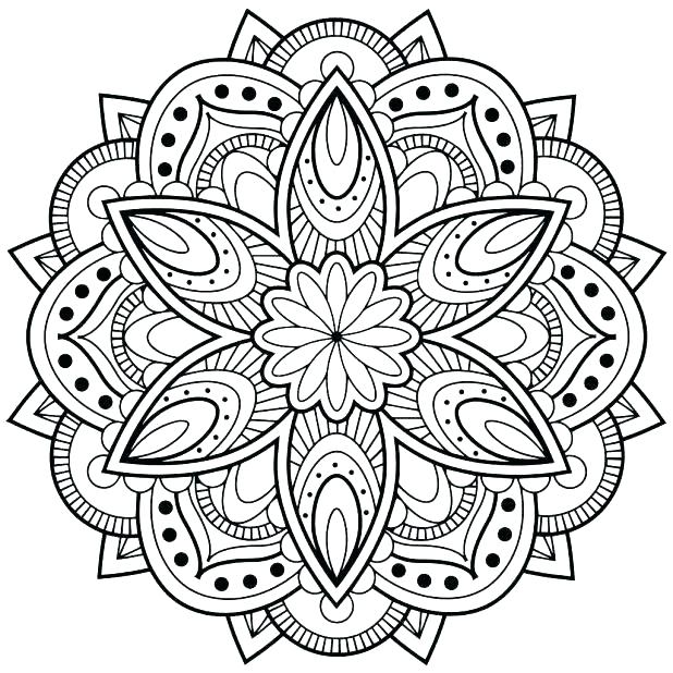 618x618 Mandala Coloring Pages For Adults Free Free Printable Mandala