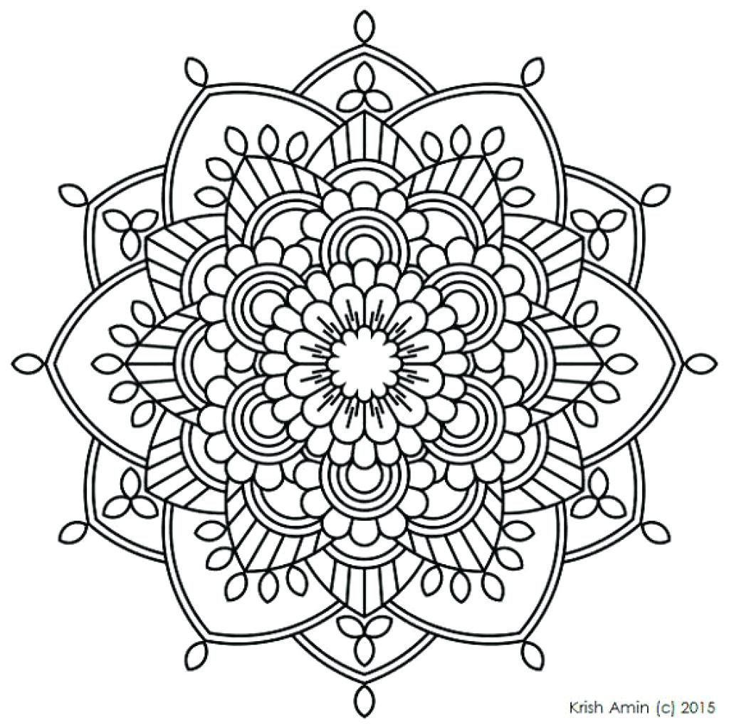 1024x1022 Mandala Coloring Pages Pdf