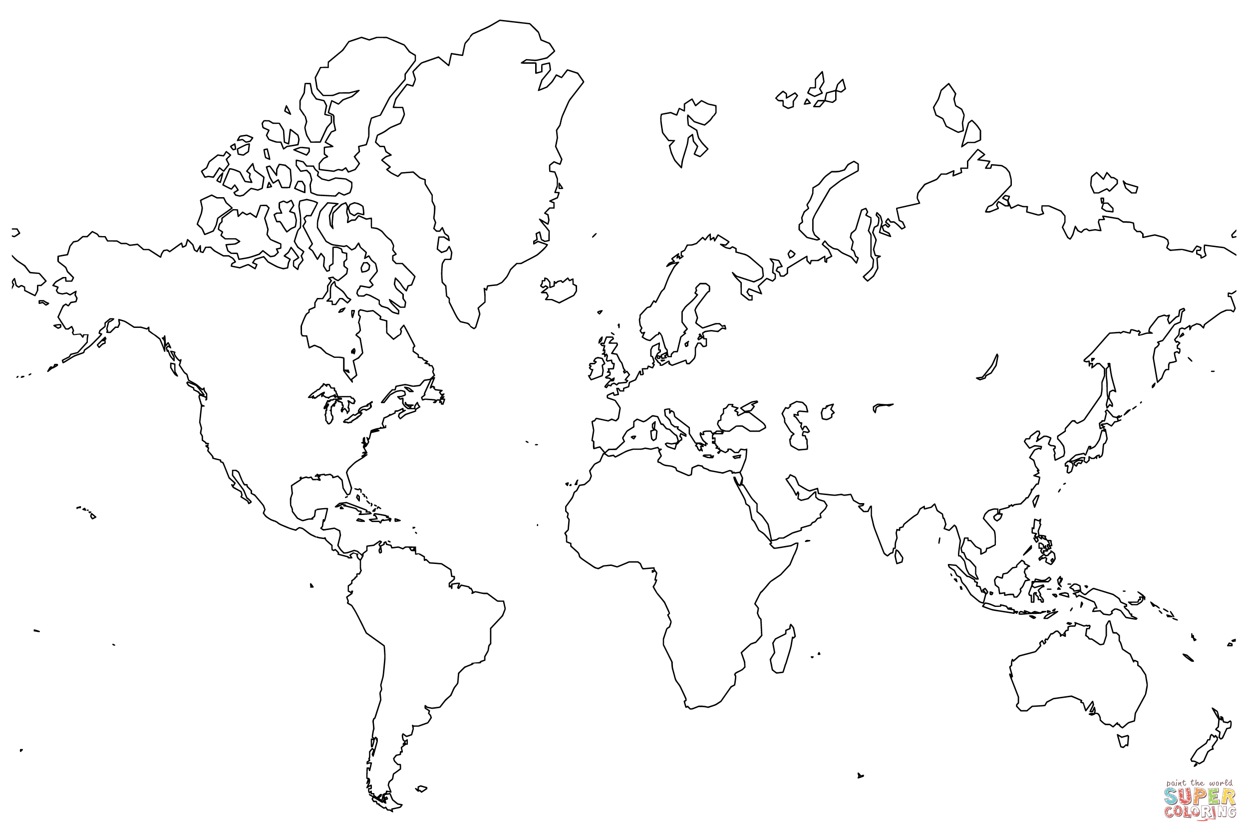 Free Map Coloring Pages
