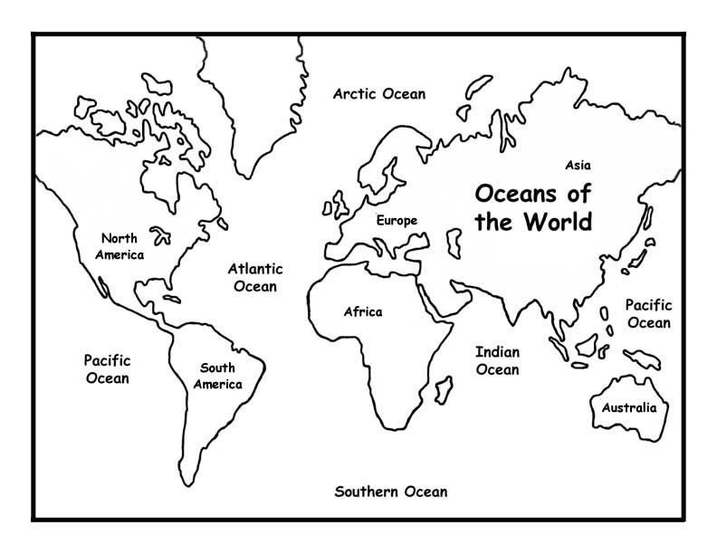 792x612 Free Printable World Map Coloring Pages Global Education
